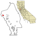Napa County California Incorporated and Unincorporated areas Calistoga Highlighted 0609892