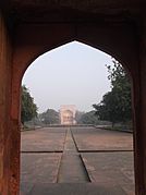 One of the four Entrance gates to Akbar's Tomb