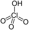 Perchloric acid Structural Formula V.1