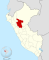 Peru - San Martín Department (locator map)