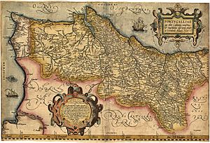 Archivo:Portugalliae 1561 (Baseado no primeiro mapa de Portugal)-JM