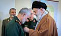 Qasem Soleimani received Zolfaghar Order from Ali Khamenei 1