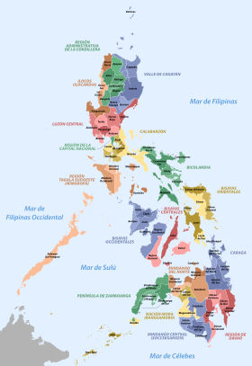 Archivo:Regions and provinces of the Philippines-es