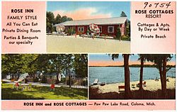 Rose Inn and Rose Cottages -- Paw Paw Lake Road, Coloma, Mich (90754).jpg