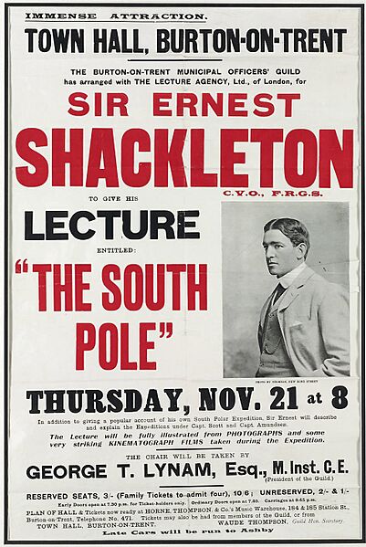 Shackleton lecture poster