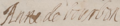 Signature of Anne (Geneviève) de Bourbon at the marriage of her nephew the Duke of Enghien in 1641