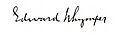 Signature of Edward Whymper