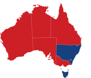 Archivo:States of Australia (governing political parties)