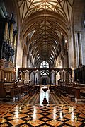 Tewkesbury Abbey choir - geograph.org.uk - 1357985