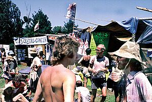 Archivo:Values Party canvassing at Nambassa 1979 & 1981, New Zealand 1