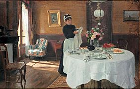 Victor Gabriel Gilbert Laying the table