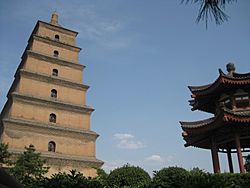 Archivo:Wild Goose Pagoda in Xi'an, China