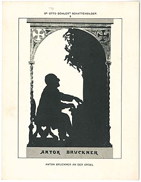 Archivo:Anton Bruckner silhouette Otto Böhler
