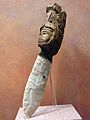 Aztec sacrificial knife with carved wooden handle (5732862709)