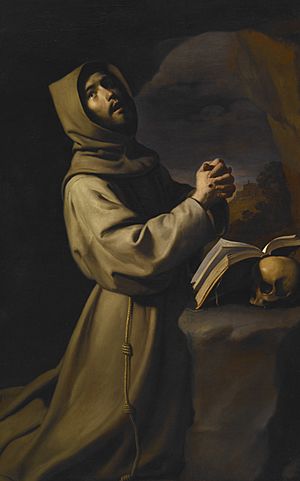 Archivo:Francisco de Zurbarán - St. Francis in Meditation - 62.13 - Indianapolis Museum of Art