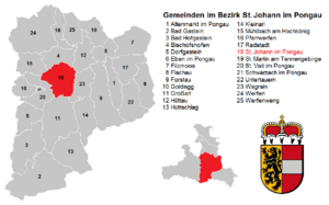 Archivo:Gemeinden im Bezirk Sankt Johann im Pongau
