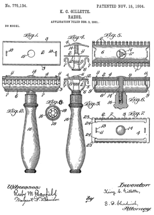 Archivo:Gillette razor patent