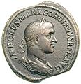 Gordiano II - ritratto da sesterzio