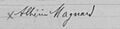 Magnard Alberic signature 1896