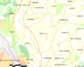 Map commune FR insee code 62354