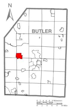 Map of Prospect, Butler County, Pennsylvania Highlighted.png