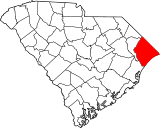 Map of South Carolina highlighting Horry County.svg