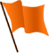 Orange flag waving.svg