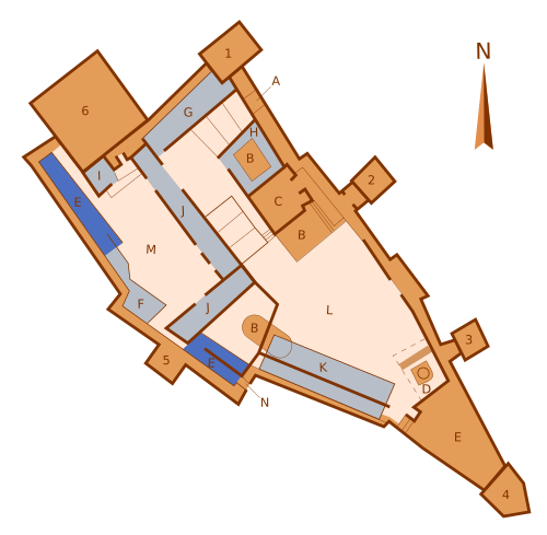 Archivo:Plano del Castillo de Jaén