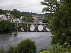 Ponte Romana de Lugo, río Miño, Galicia, España