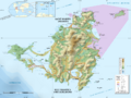 Saint-Martin Island topographic map-en