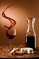 Schwappender Wein