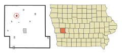 Shelby County Iowa Incorporated and Unincorporated areas Earling Highlighted.svg
