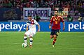 Spain - Chile - 10-09-2013 - Geneva - Marcelo Diaz and Francesc Fabregas