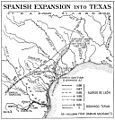 Spanish explorations in Texas