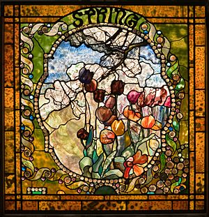 Archivo:Spring panel from the Four Seasons leaded-glass window by Louis Comfort Tiffany