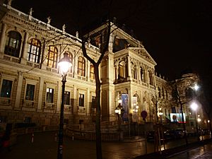 Archivo:Vídeňská univerzita v noci