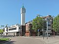 Veenendaal, straatzicht met toren foto3 2012-05-27 11.11