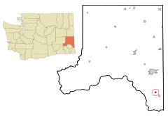 Whitman County Washington Incorporated and Unincorporated areas Colton Highlighted.svg