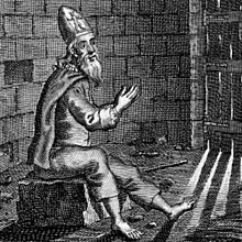 Élie Neau in a Marseille prison, illustration from A Short Account of the Life and Sufferings of Elias Neau (London, 1749).jpg
