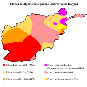 Archivo:Afghanistan map of Köppen climate classification-es