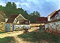 Alfred Sisley - Rue de village à Marlotte, 1866