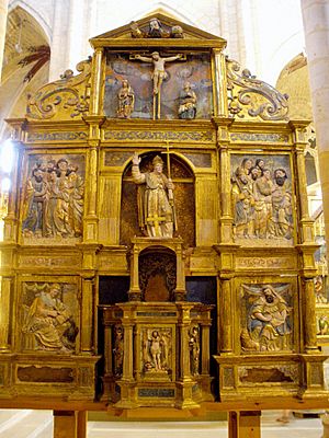 Archivo:Burgos - San Esteban, Retablo de San Clemente