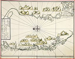 Carta-ofver-grønlands vesterside-hans-egede-1724