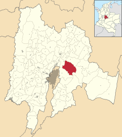 Guasca ubicada en Cundinamarca