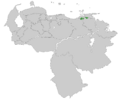 Diglossa venezuelensis map
