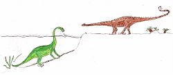 Archivo:Diplodocus old-new model comparison 2