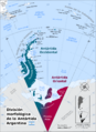 División morfológica de la Antártida Argentina
