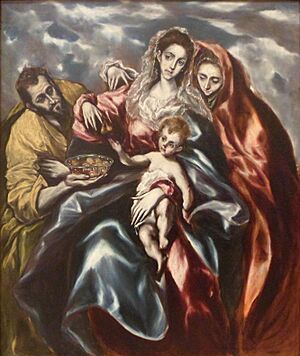 Archivo:El Greco - La Sagrada Familia, c. 1610-11