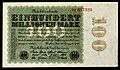 GER-107-Reichsbanknote-100 Million Mark (1923)