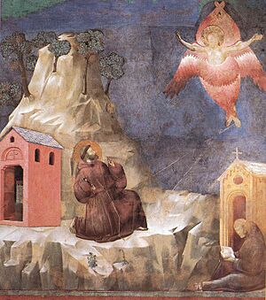Archivo:Giotto - Legend of St Francis - -19- - Stigmatization of St Francis